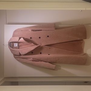 Zara camel faux fur coat